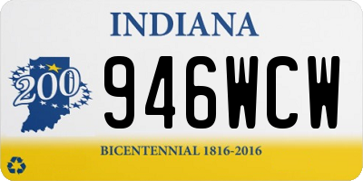 IN license plate 946WCW