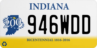 IN license plate 946WDD