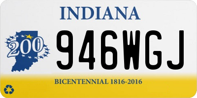 IN license plate 946WGJ