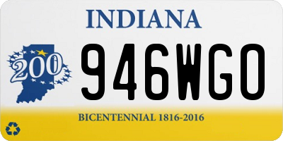 IN license plate 946WGO