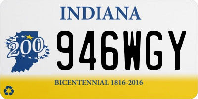 IN license plate 946WGY