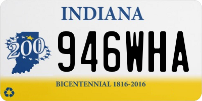 IN license plate 946WHA