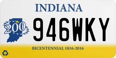 IN license plate 946WKY