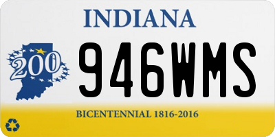 IN license plate 946WMS