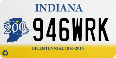IN license plate 946WRK