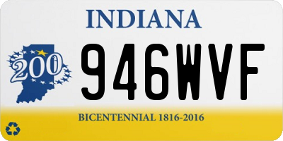 IN license plate 946WVF