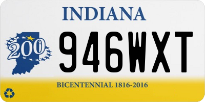 IN license plate 946WXT
