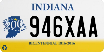 IN license plate 946XAA