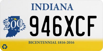 IN license plate 946XCF