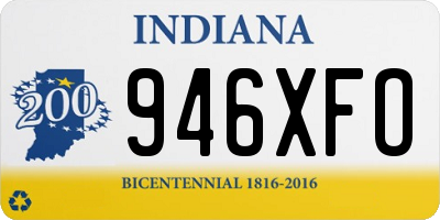 IN license plate 946XFO