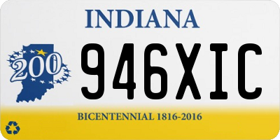 IN license plate 946XIC