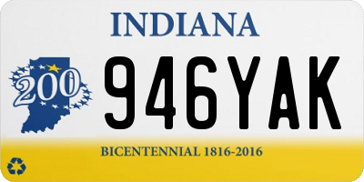 IN license plate 946YAK