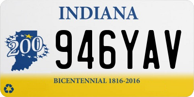 IN license plate 946YAV