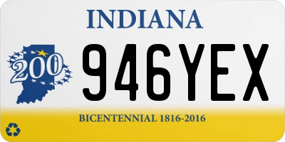 IN license plate 946YEX
