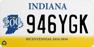 IN license plate 946YGK