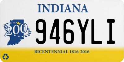 IN license plate 946YLI