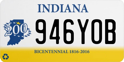 IN license plate 946YOB