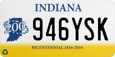 IN license plate 946YSK