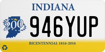 IN license plate 946YUP
