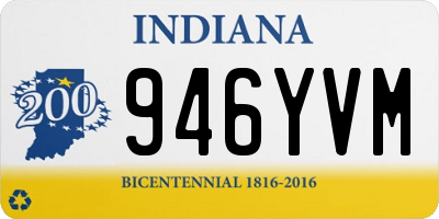 IN license plate 946YVM