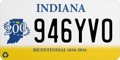IN license plate 946YVO