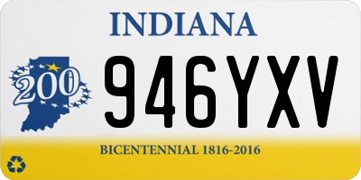 IN license plate 946YXV