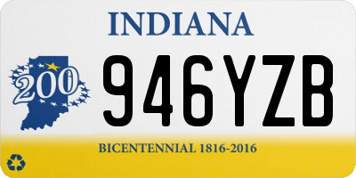 IN license plate 946YZB