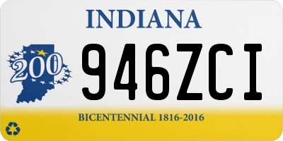 IN license plate 946ZCI