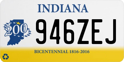 IN license plate 946ZEJ