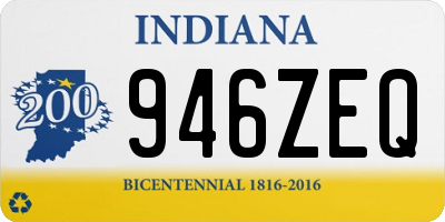 IN license plate 946ZEQ