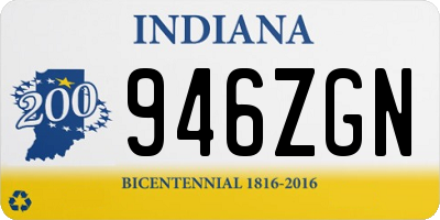 IN license plate 946ZGN