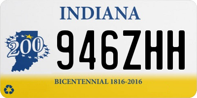 IN license plate 946ZHH