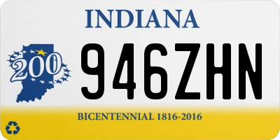 IN license plate 946ZHN
