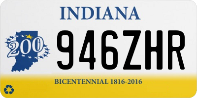 IN license plate 946ZHR