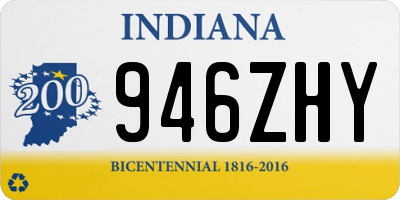 IN license plate 946ZHY