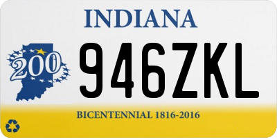 IN license plate 946ZKL