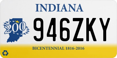 IN license plate 946ZKY