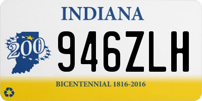 IN license plate 946ZLH