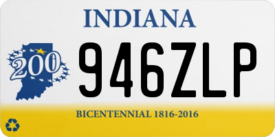 IN license plate 946ZLP