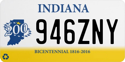 IN license plate 946ZNY