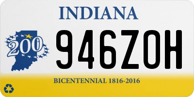IN license plate 946ZOH