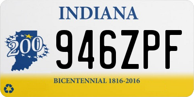 IN license plate 946ZPF