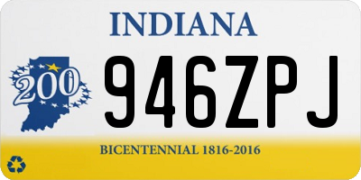 IN license plate 946ZPJ