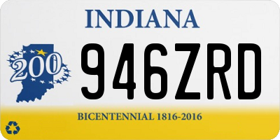 IN license plate 946ZRD