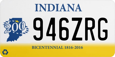 IN license plate 946ZRG