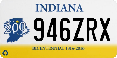 IN license plate 946ZRX