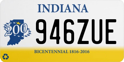 IN license plate 946ZUE