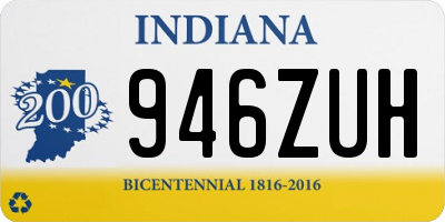 IN license plate 946ZUH