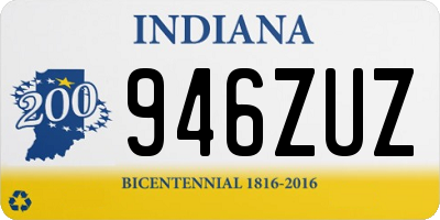 IN license plate 946ZUZ