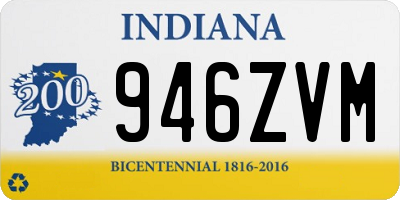IN license plate 946ZVM